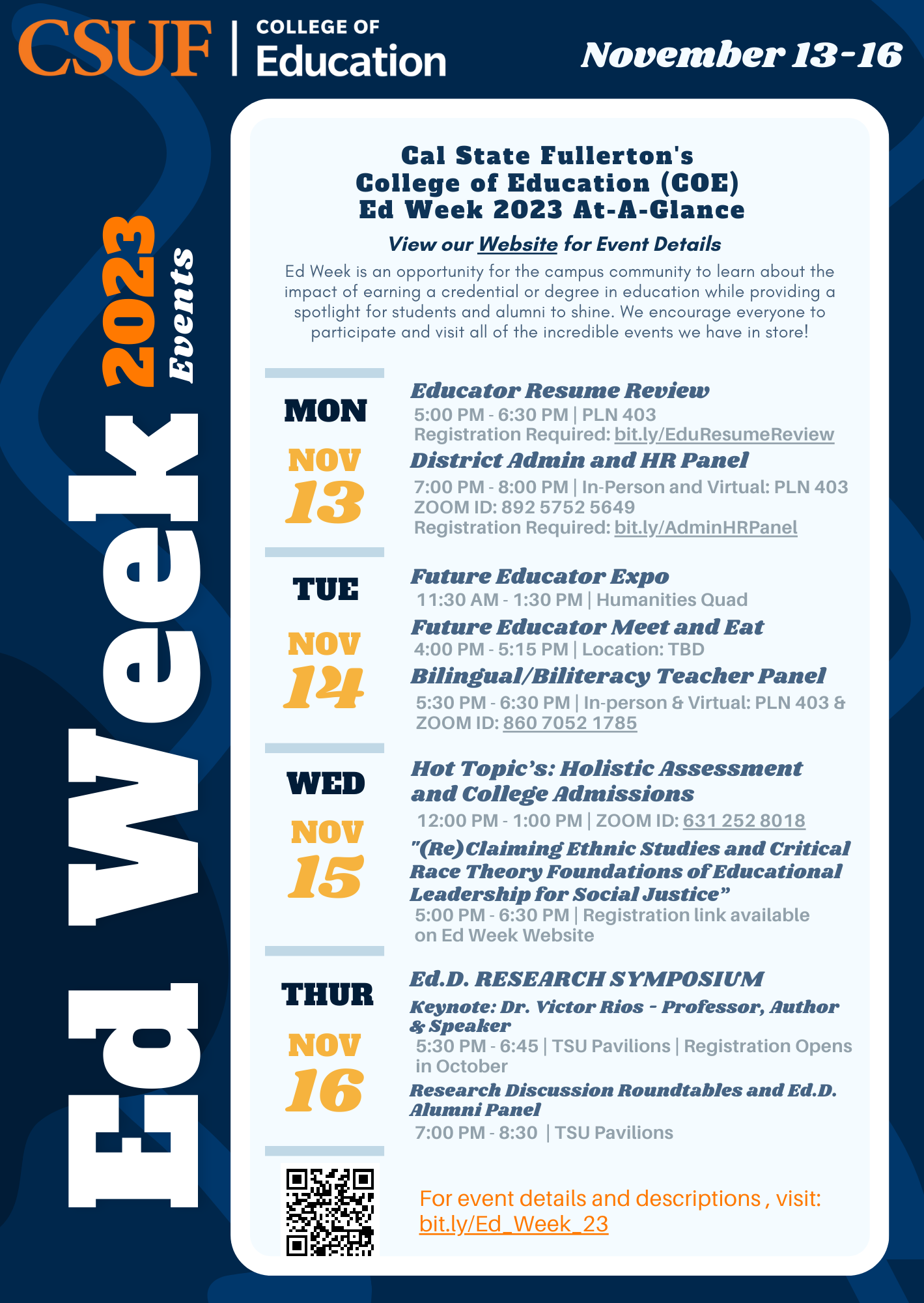 Ed Week 2023 Flyer at-a-glance