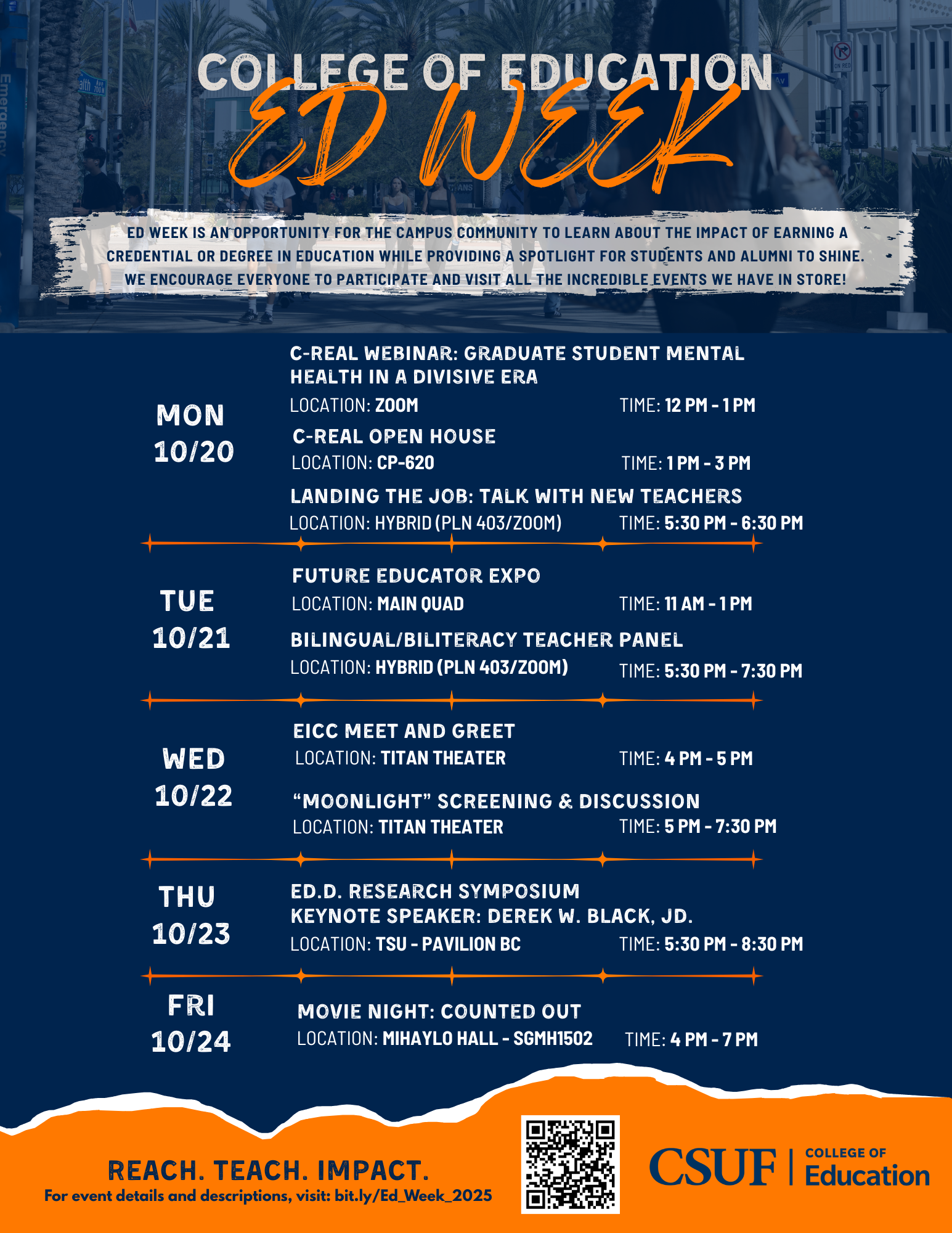 picture of the Ed Week flyer with details