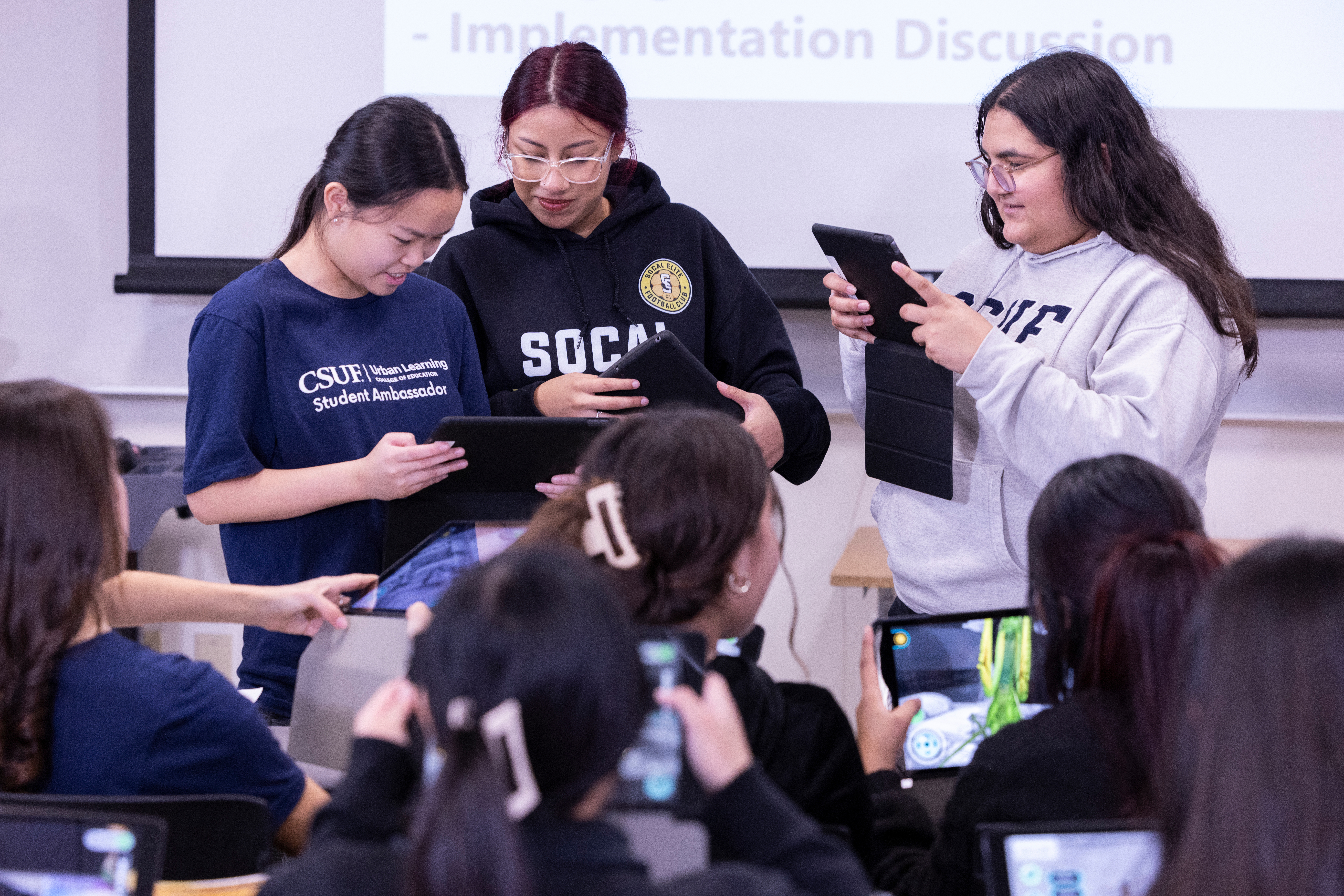 education students in a classroom