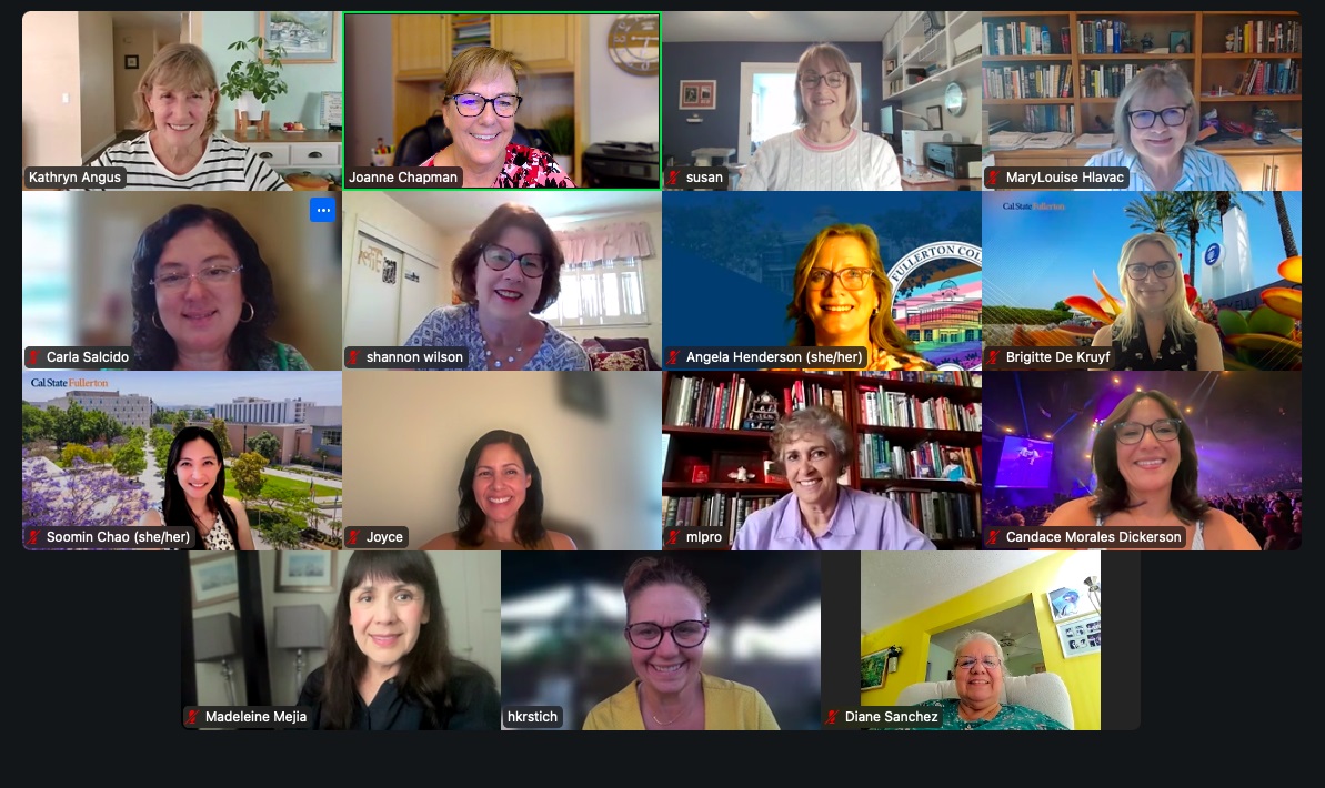 leadership council group photo on zoom