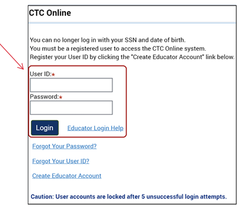 CTC Online Login