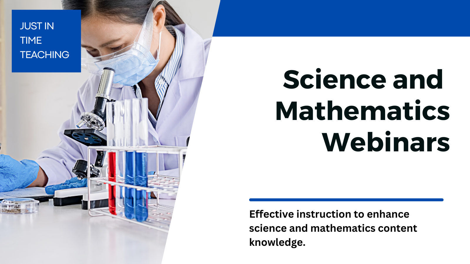 science and math webinar graphic